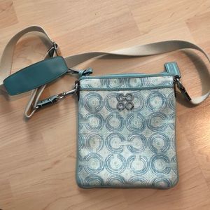 Blue Coach crossbody bag